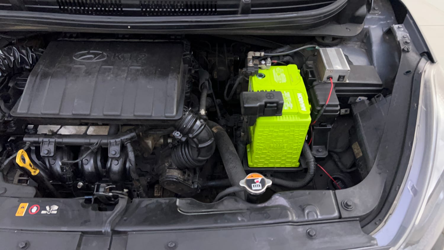 Used 2021 Hyundai Grand i10 Nios Magna 1.2 Kappa VTVT Petrol Manual engine ENGINE LEFT SIDE VIEW
