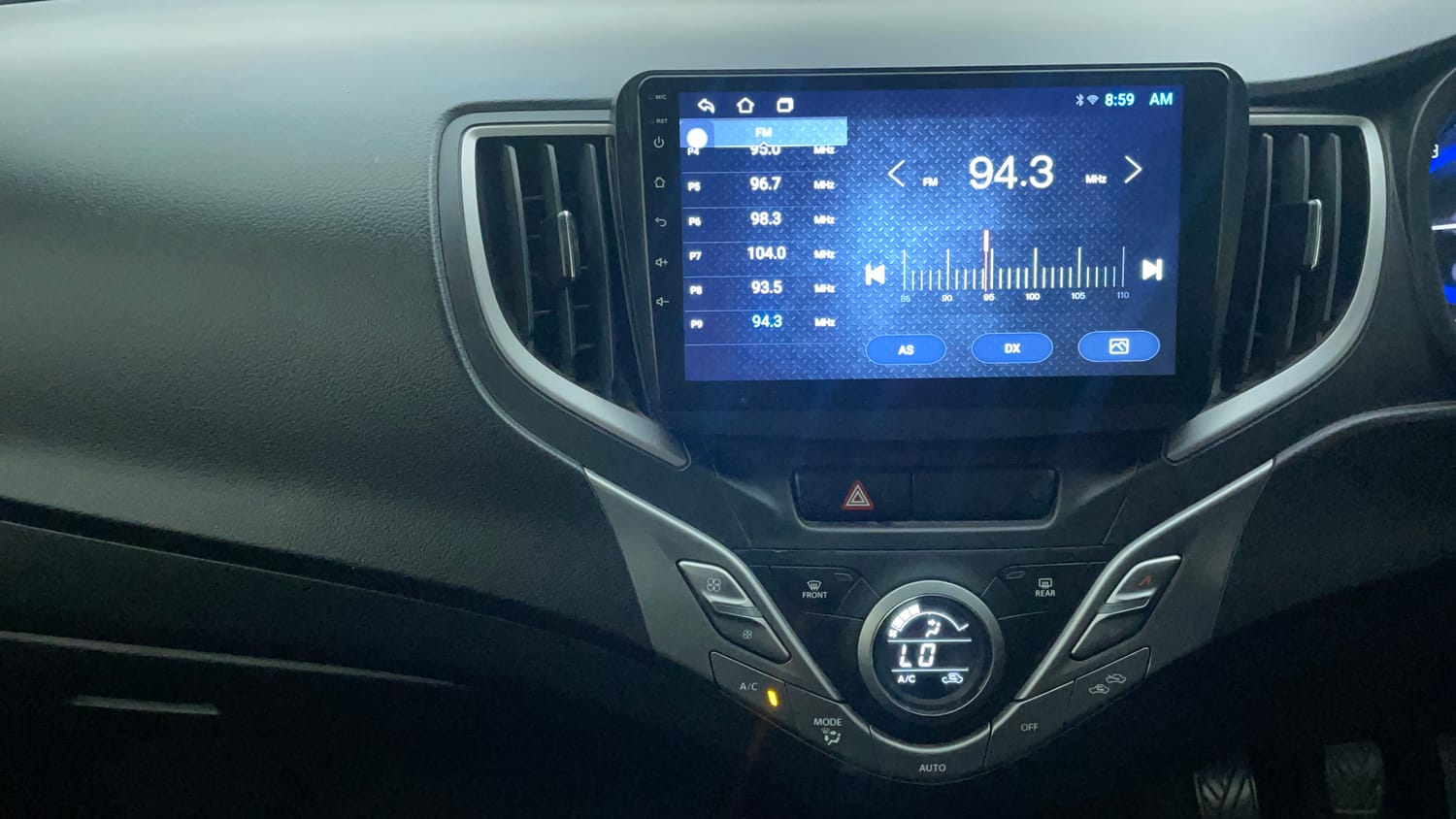 Used 2021 Maruti Suzuki Baleno Delta Petrol Manual interior MUSIC SYSTEM & AC CONTROL VIEW