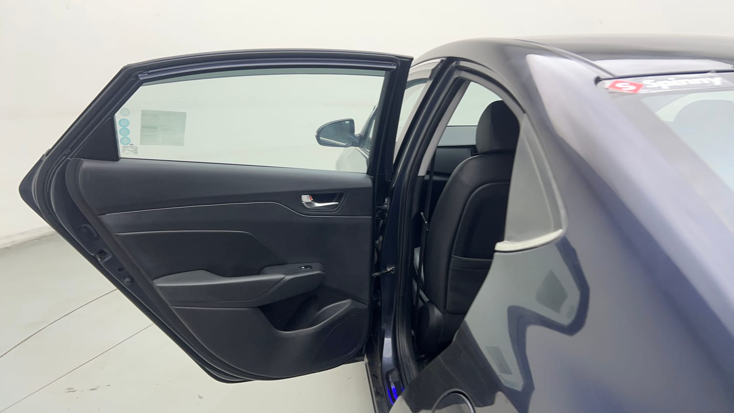 Used 2021 Hyundai Verna SX (O) 1.0 Turbo DCT Petrol Automatic interior LEFT REAR DOOR OPEN VIEW