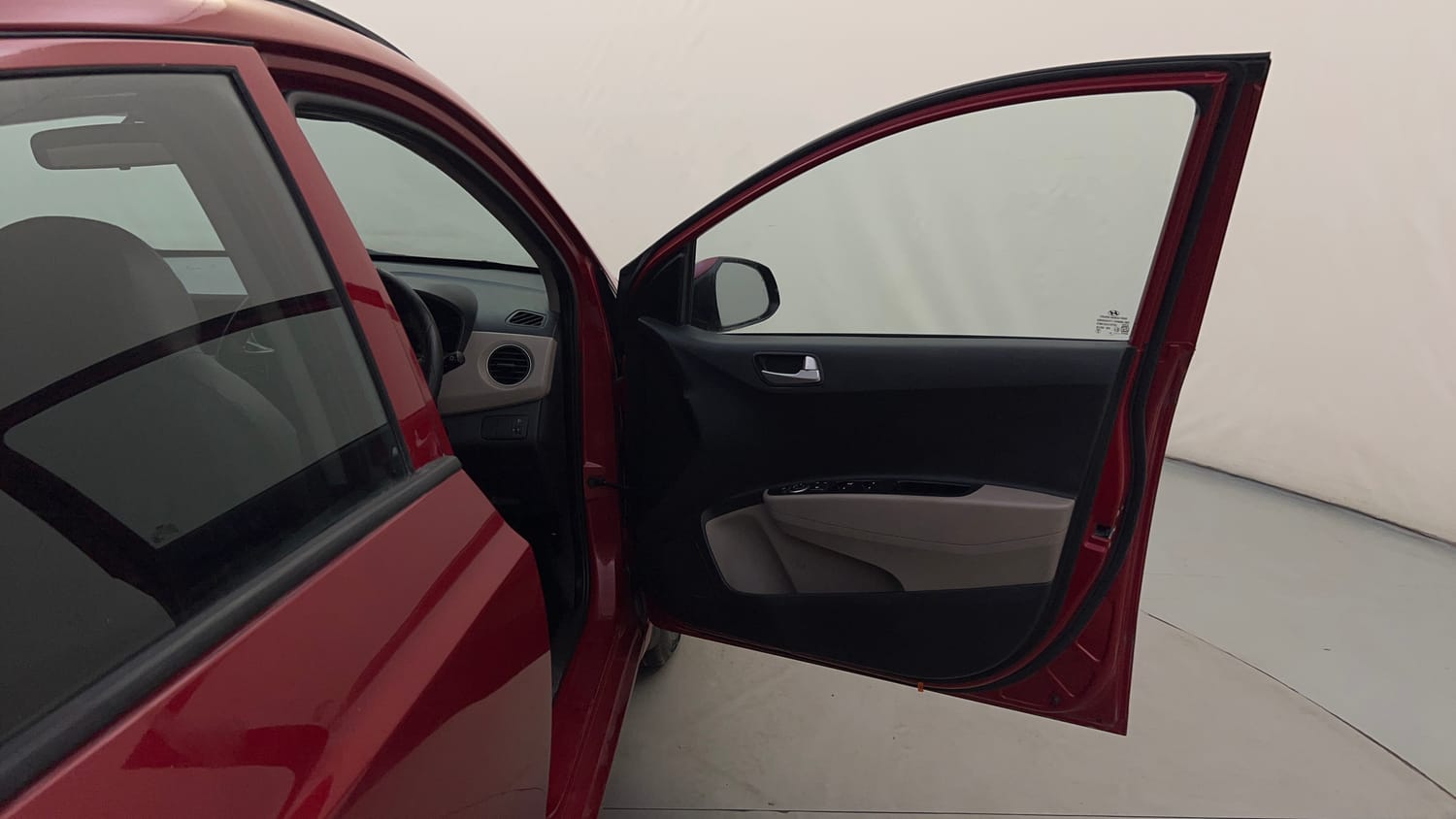 Used 2019 Hyundai Grand i10 Sportz 1.2 Kappa VTVT Petrol Manual interior RIGHT FRONT DOOR OPEN VIEW