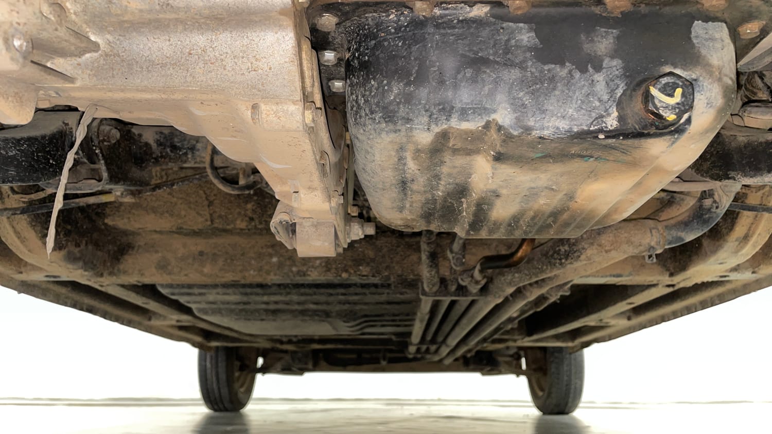 Used 2015 Tata Nano Twist XTA Petrol Automatic extra REAR UNDERBODY VIEW (TAKEN FROM REAR)