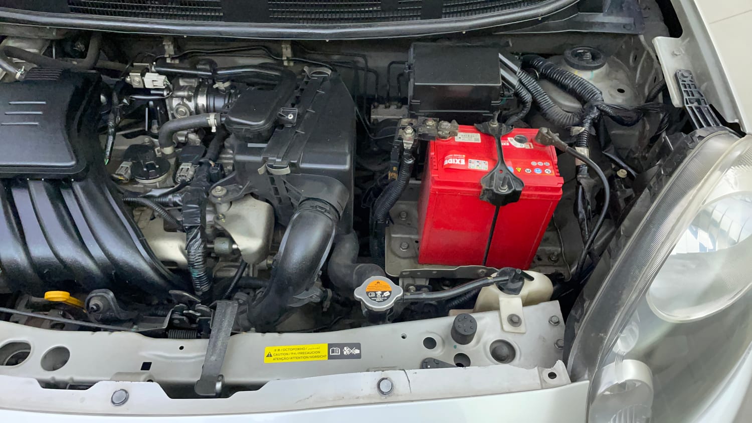 Used 2016 Nissan Micra Active XV Safety Pack Petrol Manual engine ENGINE LEFT SIDE VIEW