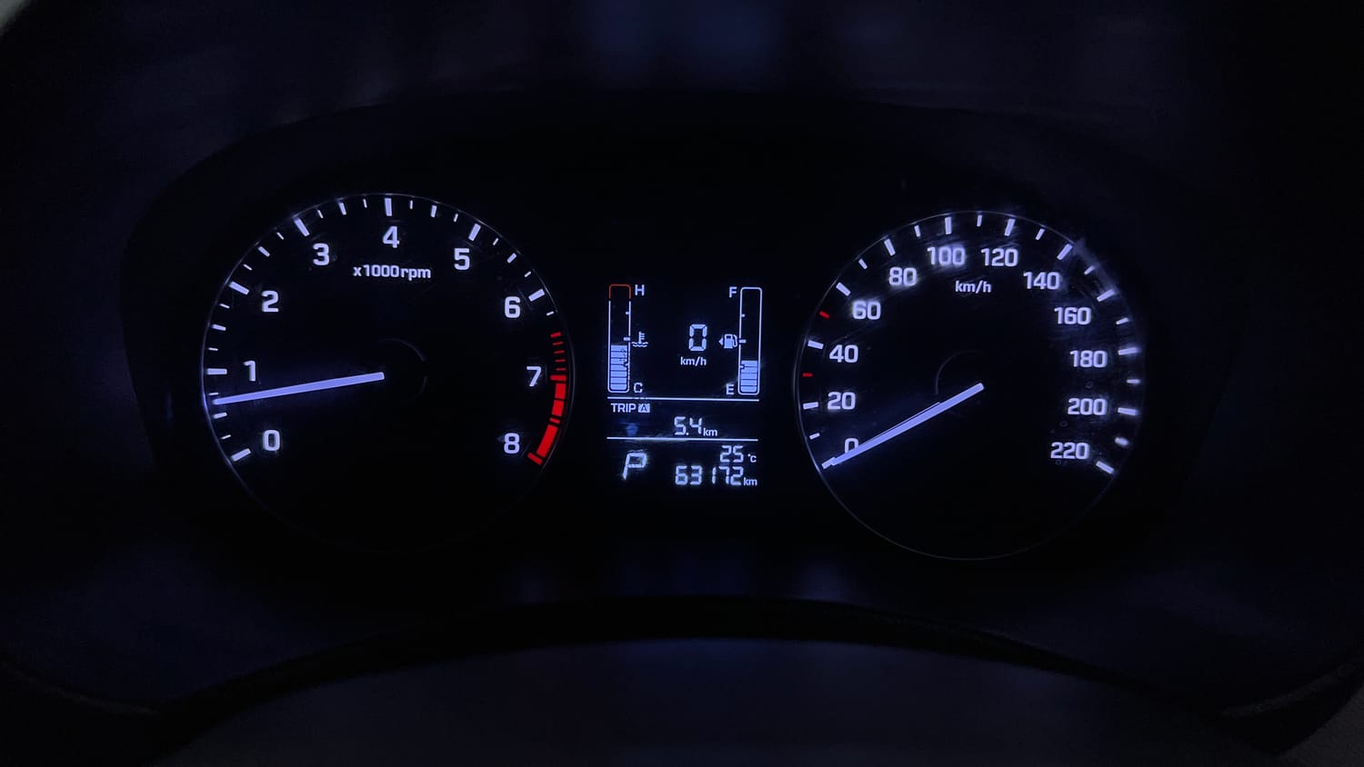 Used 2016 Hyundai Creta 1.6 SX Plus AT Petrol Petrol Automatic interior CLUSTERMETER VIEW