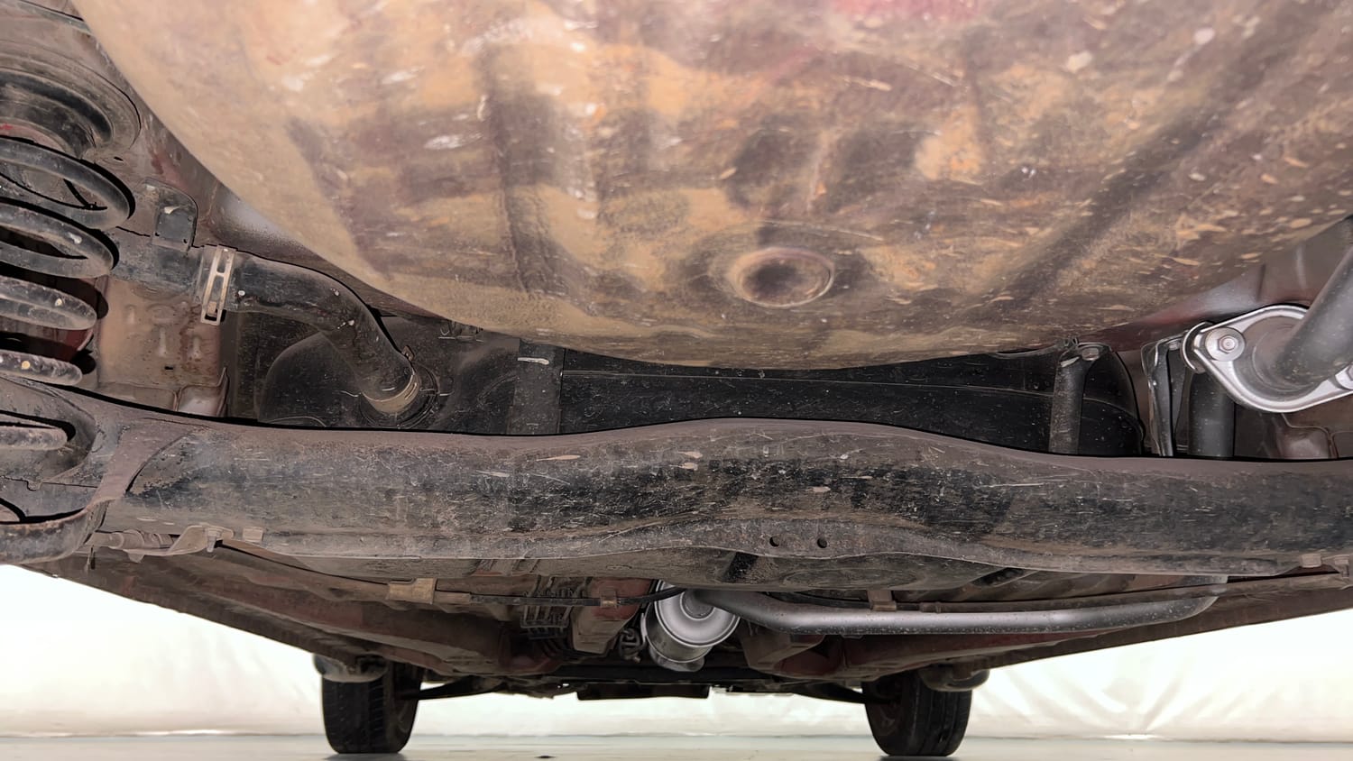 Used 2013 Honda Brio S MT Petrol Manual extra REAR UNDERBODY VIEW (TAKEN FROM REAR)