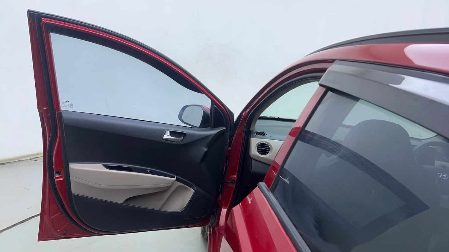 Used 2019 Hyundai Grand i10 Sportz 1.2 Kappa VTVT Petrol Manual interior LEFT FRONT DOOR OPEN VIEW