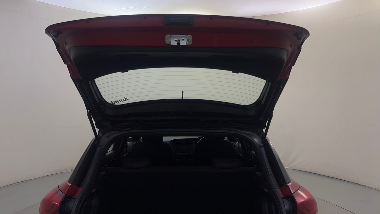 Used 2017 Hyundai Elite i20 Asta 1.2 Dual Tone Petrol Manual interior DICKY DOOR OPEN VIEW