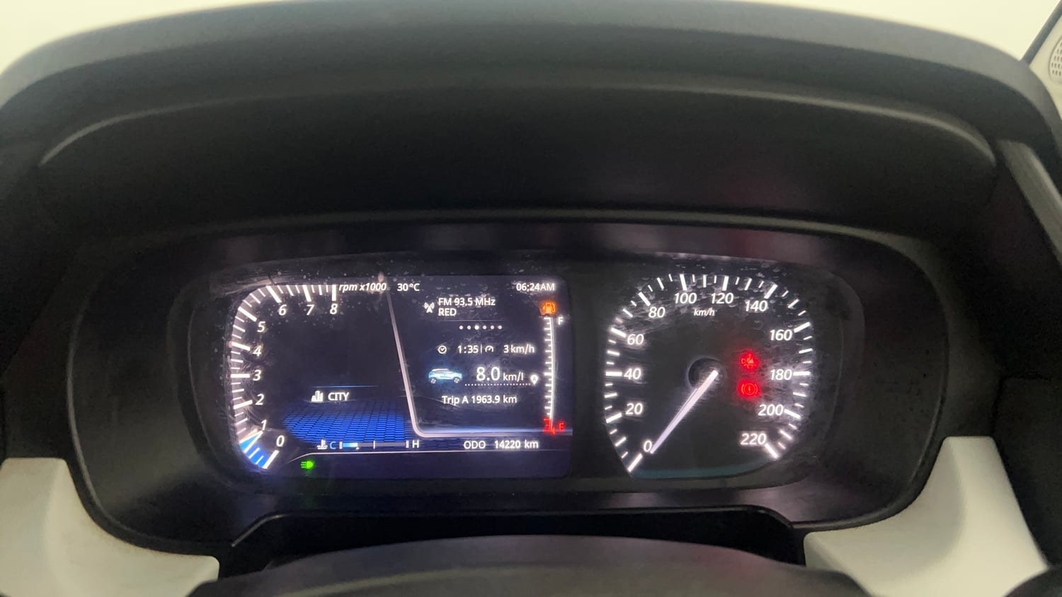 Used 2022 Tata Punch Creative Dual Tone Petrol Manual interior CLUSTERMETER VIEW
