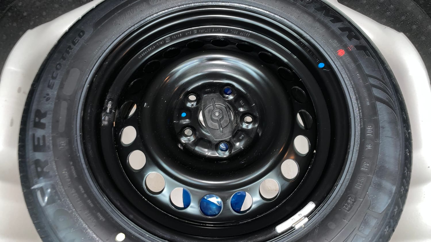 Used 2022 Maruti Suzuki Brezza ZXi Plus AT Petrol Automatic tyres SPARE TYRE VIEW