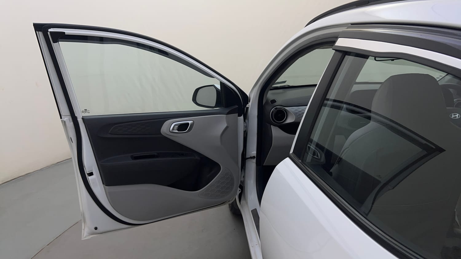 Used 2023 Hyundai Grand i10 Nios Sportz 1.2 Kappa VTVT Petrol Manual interior LEFT FRONT DOOR OPEN VIEW