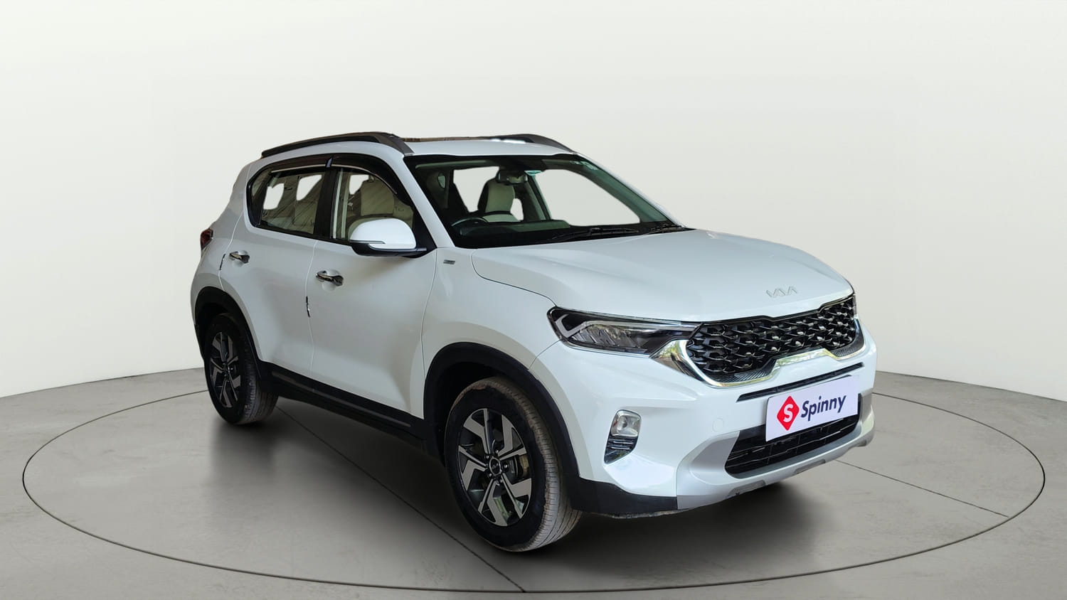 Used 2021 Kia Sonet HTX Plus 1.0 iMT Petrol Manual exterior RIGHT FRONT CORNER VIEW