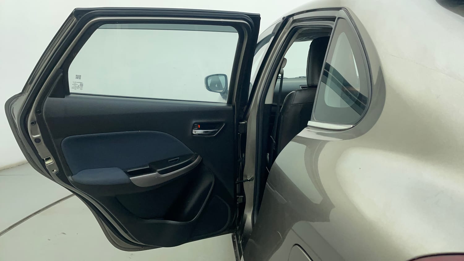 Used 2021 Maruti Suzuki Baleno Delta Petrol Manual interior LEFT REAR DOOR OPEN VIEW