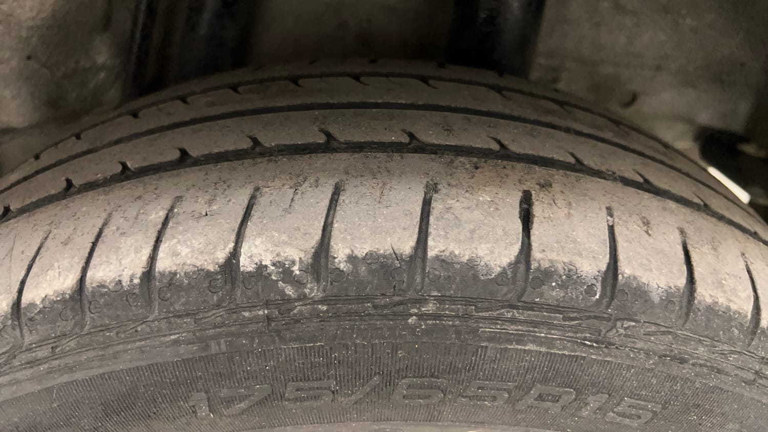 Used 2021 Honda Jazz VX CVT Petrol Automatic tyres LEFT REAR TYRE TREAD VIEW