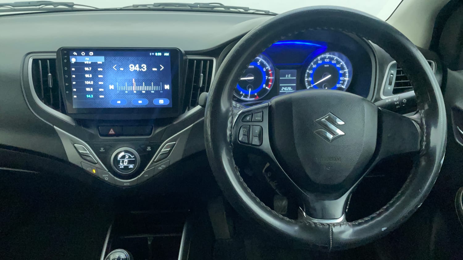 Used 2021 Maruti Suzuki Baleno Delta Petrol Manual interior STEERING VIEW