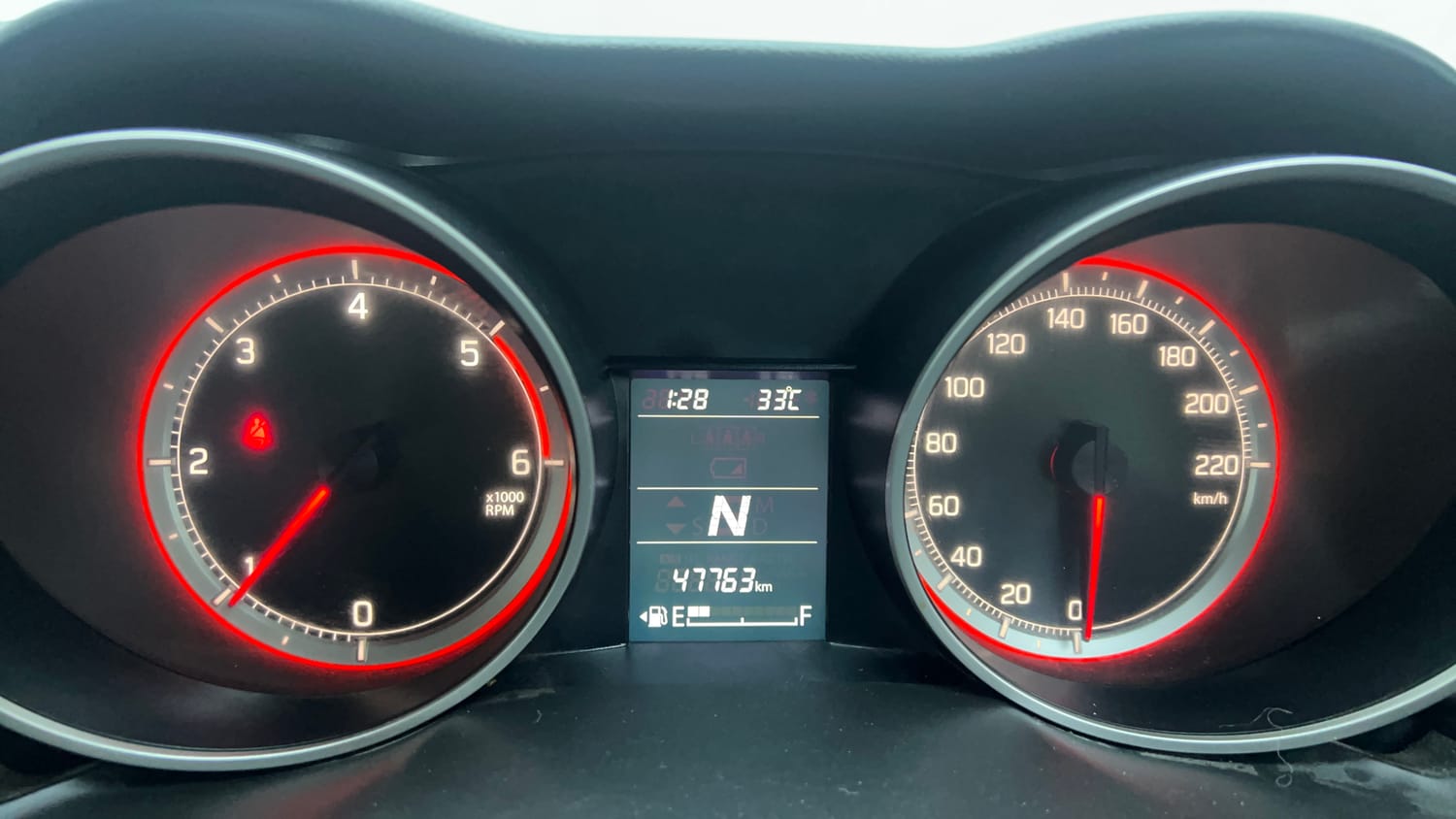 Used 2018 Maruti Suzuki Swift VDi AMT Diesel Automatic interior CLUSTERMETER VIEW