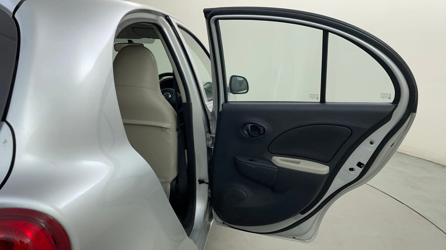 Used 2016 Nissan Micra Active XV Safety Pack Petrol Manual interior RIGHT REAR DOOR OPEN VIEW