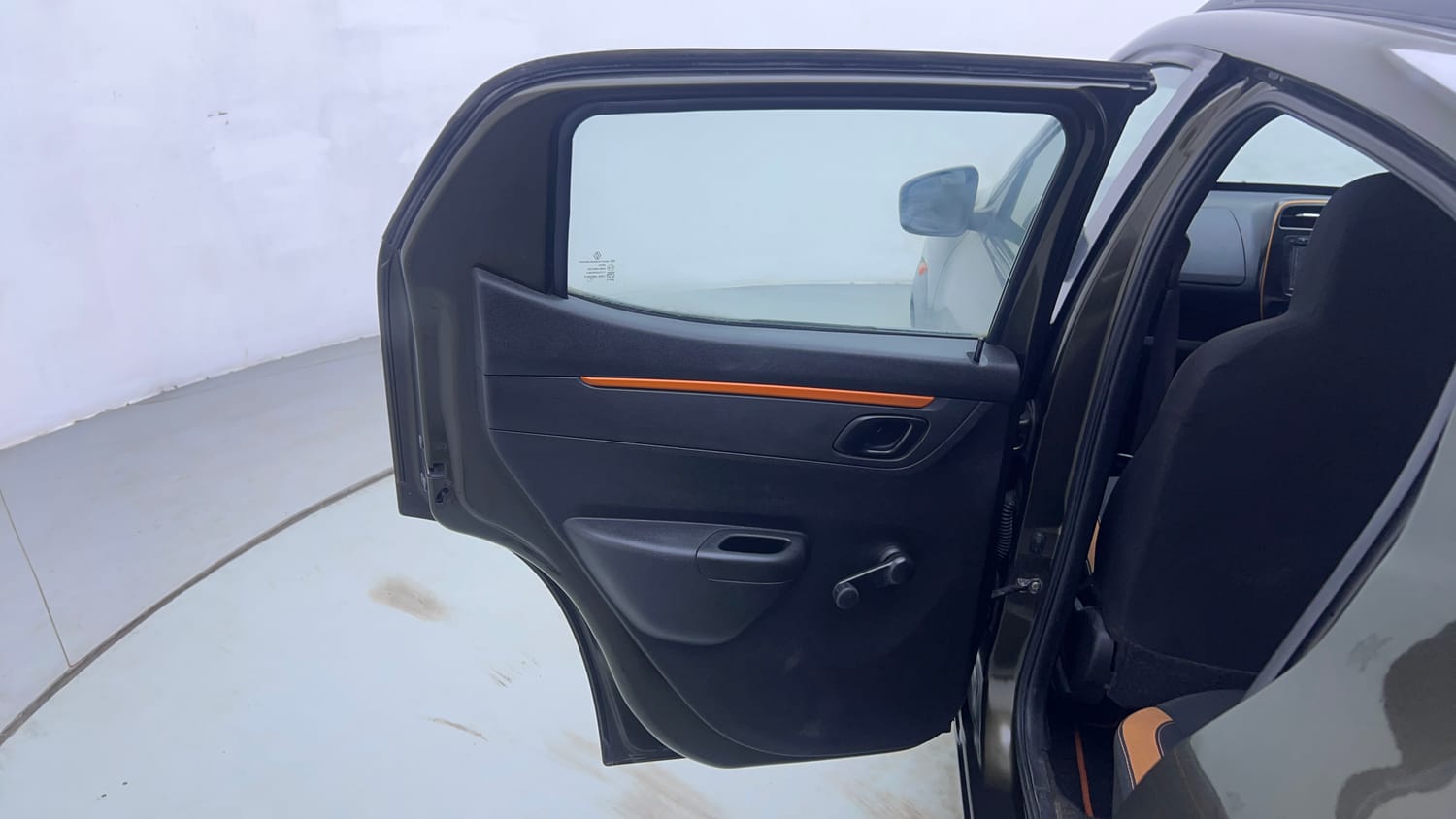 Used 2018 Renault Kwid CLIMBER 1.0 Petrol Manual interior LEFT REAR DOOR OPEN VIEW