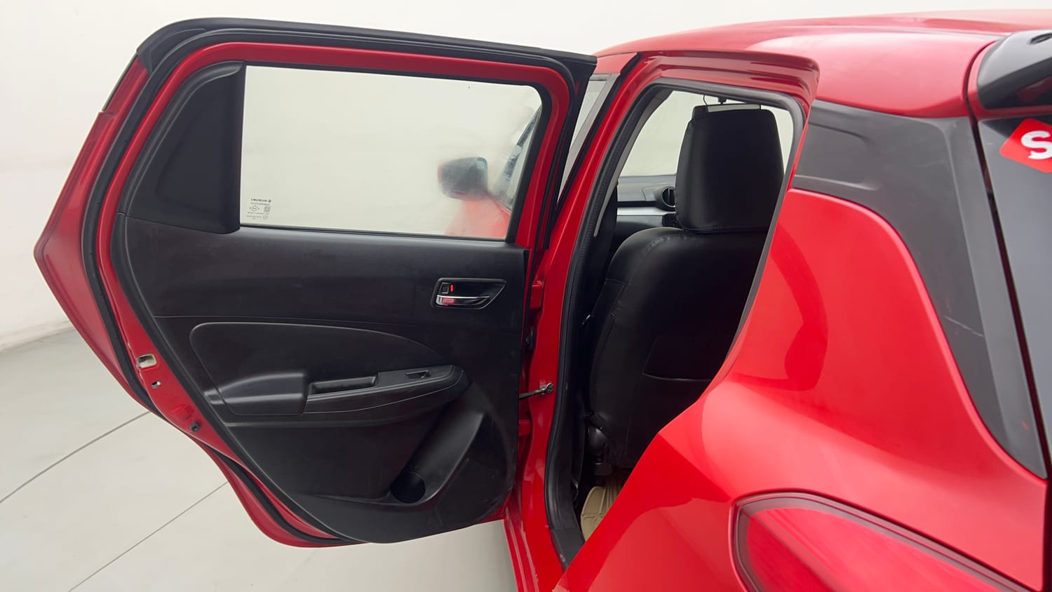 Used 2020 Maruti Suzuki Swift VXi AMT Petrol Automatic interior LEFT REAR DOOR OPEN VIEW