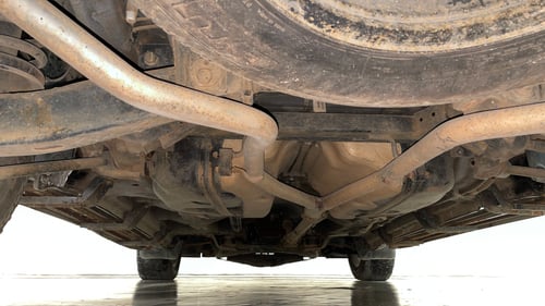 Used 2015 Mahindra XUV500 W6 Diesel Manual extra REAR UNDERBODY VIEW (TAKEN FROM REAR)