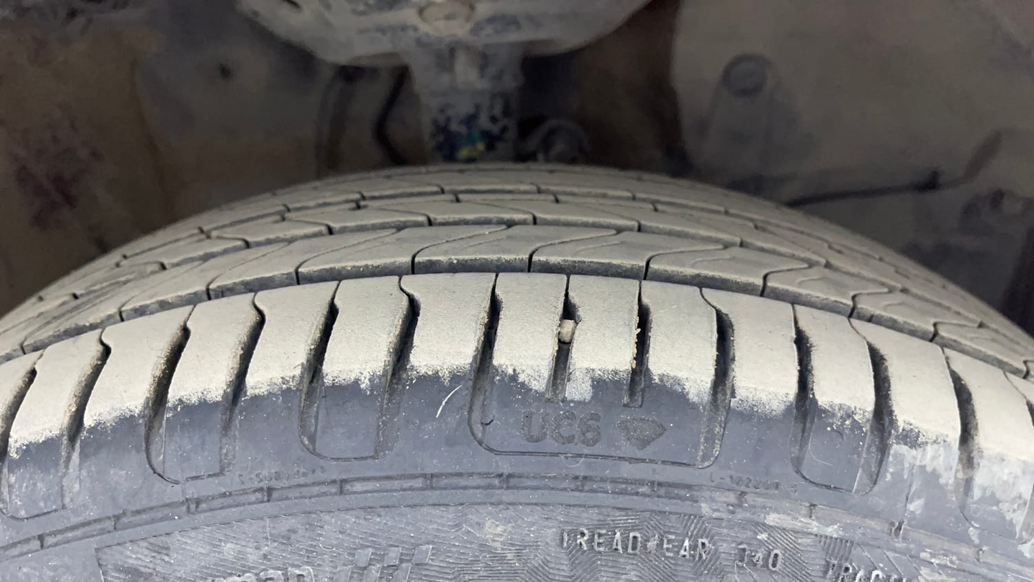 Used 2021 Honda Jazz VX CVT Petrol Automatic tyres RIGHT FRONT TYRE TREAD VIEW