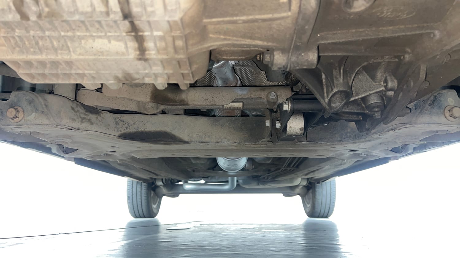 Used 2016 Ford EcoSport Titanium 1.5L Ti-VCT AT Petrol Automatic extra FRONT LEFT UNDERBODY VIEW