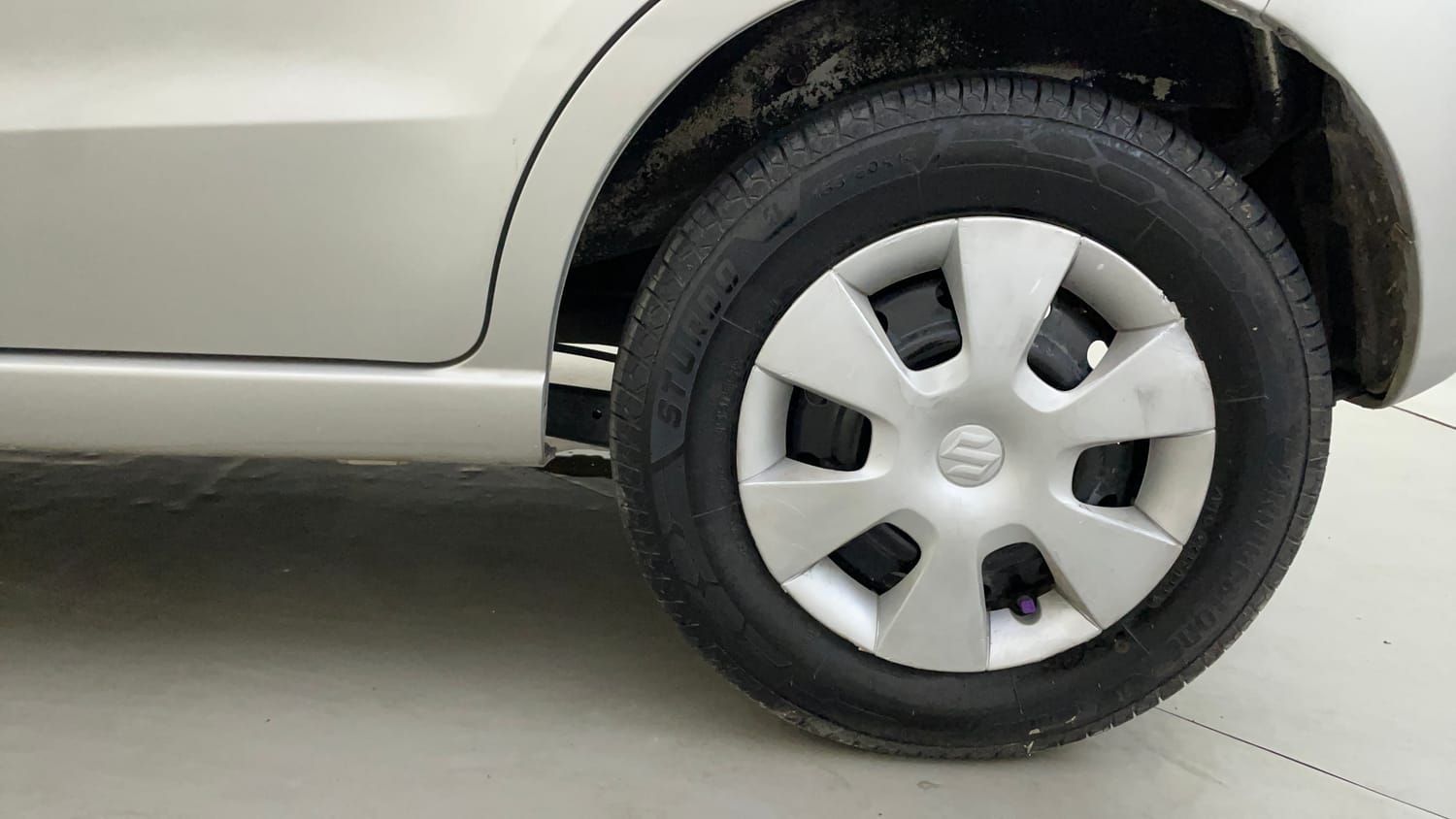 Used 2012 Maruti Suzuki A-Star Vxi (ABS) AT Petrol Automatic tyres LEFT REAR TYRE RIM VIEW