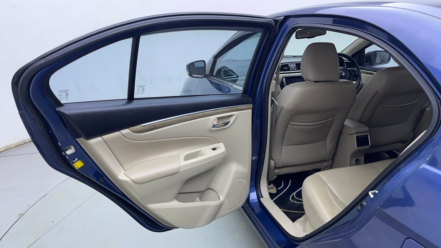 Used 2021 Maruti Suzuki Ciaz Alpha Hybrid 1.5 Petrol Manual interior LEFT REAR DOOR OPEN VIEW