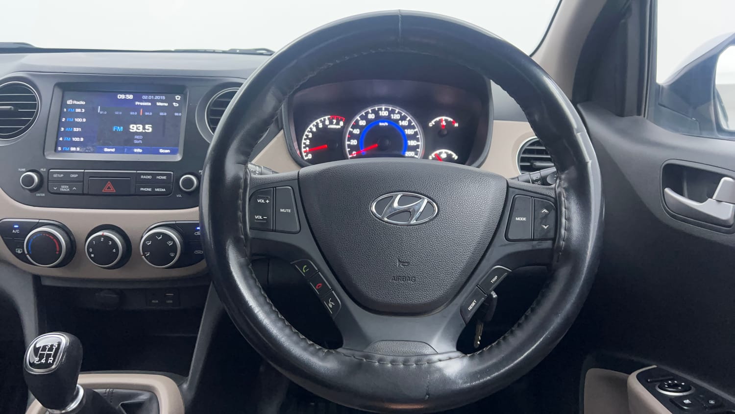 Used 2018 Hyundai Grand i10 Sportz 1.2 Kappa VTVT Petrol Manual interior STEERING VIEW