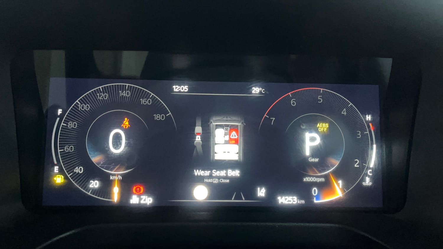 Used 2024 Mahindra Thar Roxx AX7 L Diesel AT 2WD Diesel Automatic interior CLUSTERMETER VIEW