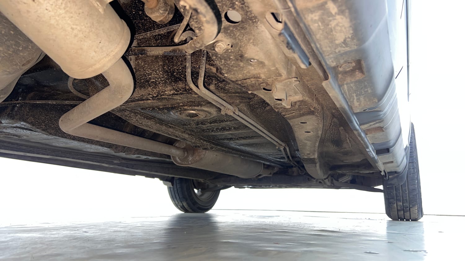 Used 2026 Maruti Suzuki S-Presso VXi Plus (O) AMT Petrol Automatic extra REAR RIGHT UNDERBODY VIEW