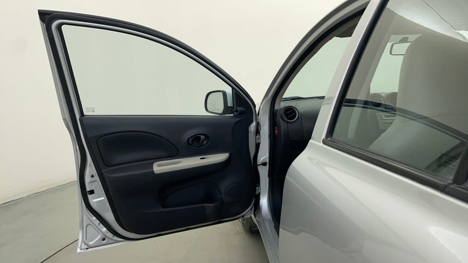 Used 2016 Nissan Micra Active XV Safety Pack Petrol Manual interior LEFT FRONT DOOR OPEN VIEW