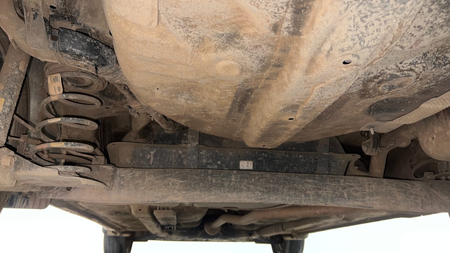 Used 2023 Hyundai Grand i10 Nios Sportz 1.2 Kappa VTVT Petrol Manual extra REAR UNDERBODY VIEW (TAKEN FROM REAR)