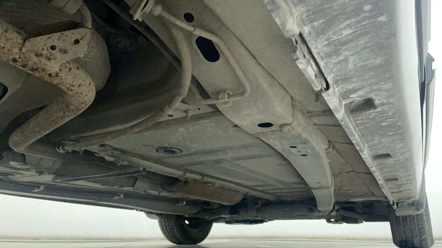 Used 2021 Maruti Suzuki Baleno Delta Petrol Manual extra REAR RIGHT UNDERBODY VIEW