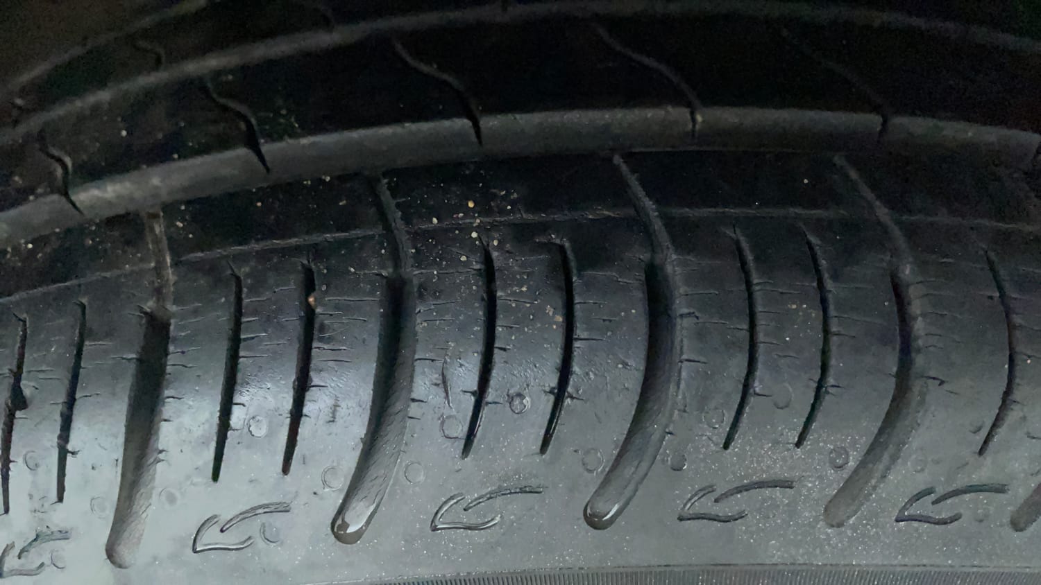 Used 2021 Maruti Suzuki Baleno Delta Petrol Manual tyres RIGHT FRONT TYRE TREAD VIEW