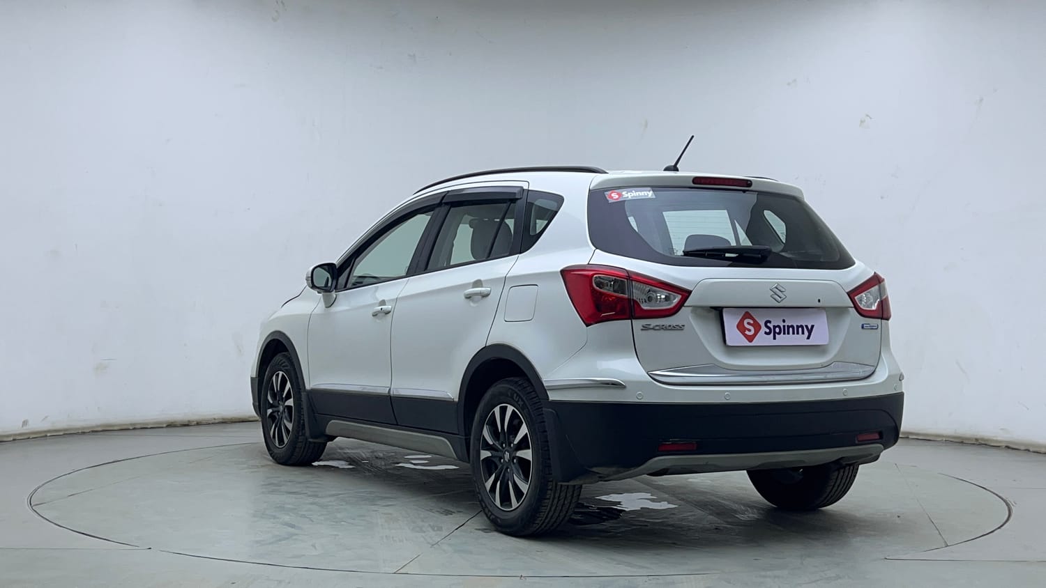 Used 2021 Maruti Suzuki S-Cross Zeta AT Petrol Automatic exterior LEFT REAR CORNER VIEW