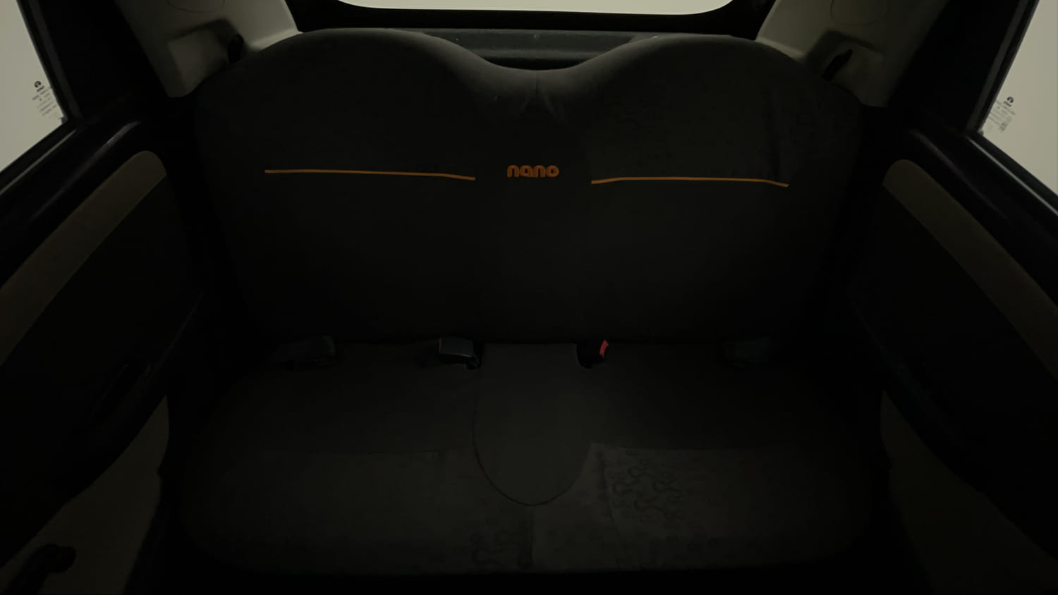 Used 2015 Tata Nano Twist XTA Petrol Automatic interior REAR SEAT CONDITION VIEW