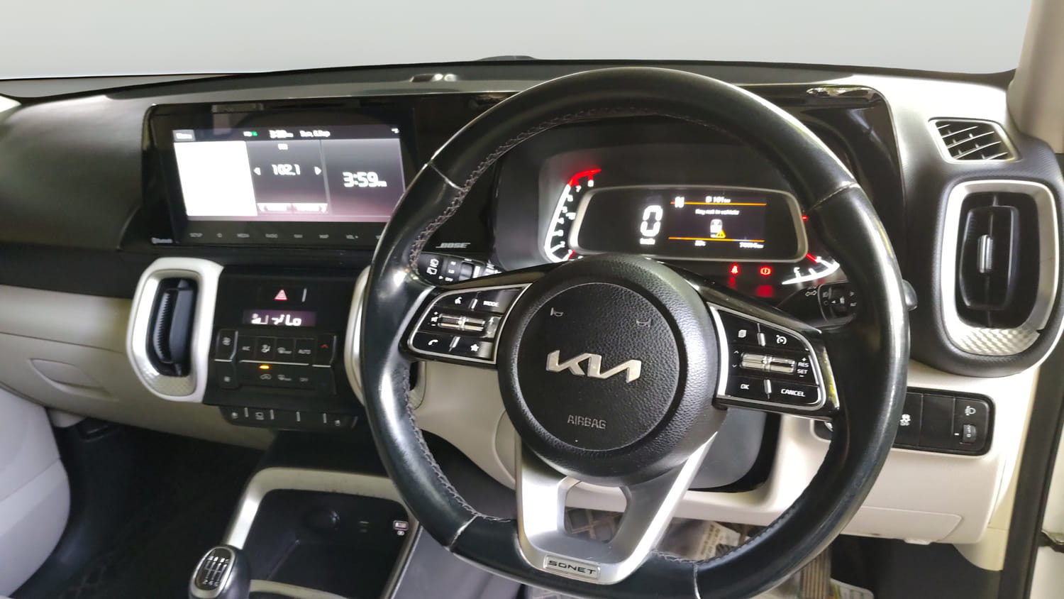 Used 2021 Kia Sonet HTX Plus 1.0 iMT Petrol Manual interior STEERING VIEW