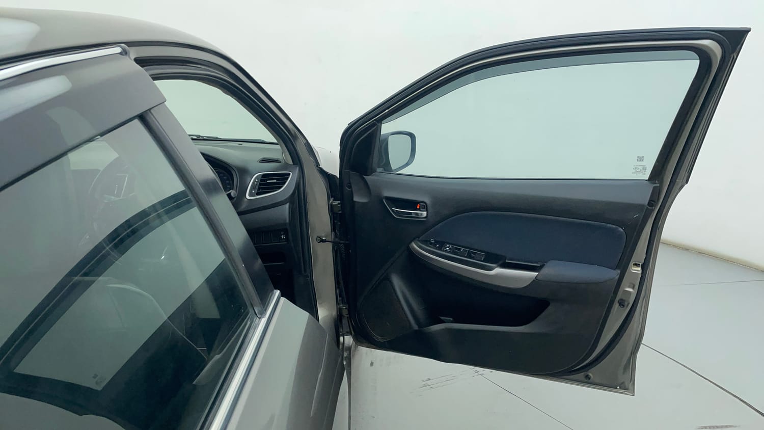 Used 2021 Maruti Suzuki Baleno Delta Petrol Manual interior RIGHT FRONT DOOR OPEN VIEW