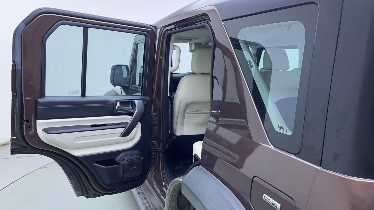 Used 2024 Mahindra Thar Roxx AX7 L Diesel AT 2WD Diesel Automatic interior LEFT REAR DOOR OPEN VIEW