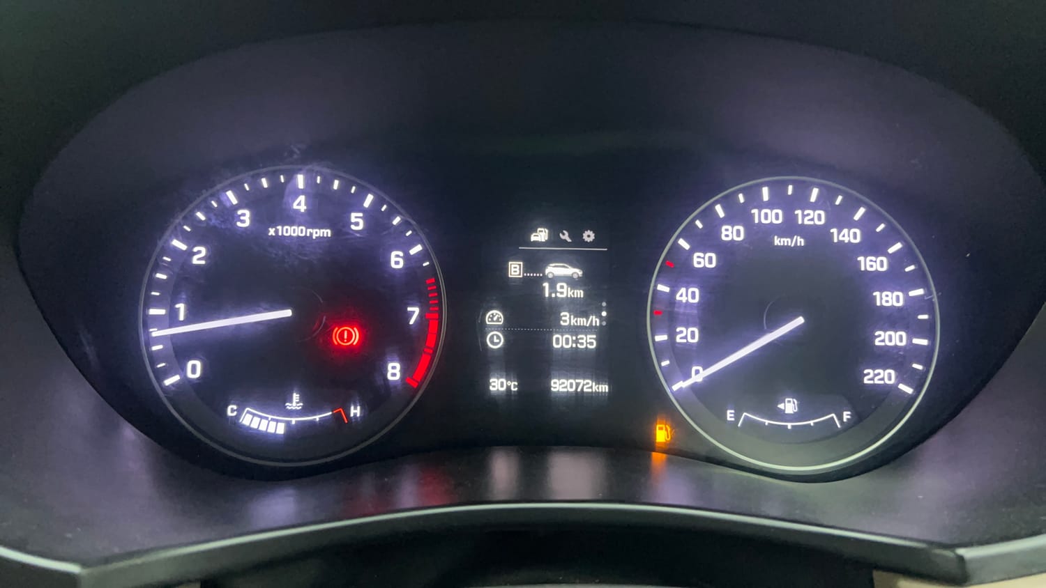 Used 2016 Hyundai Elite i20 Asta 1.2 Petrol Manual interior CLUSTERMETER VIEW