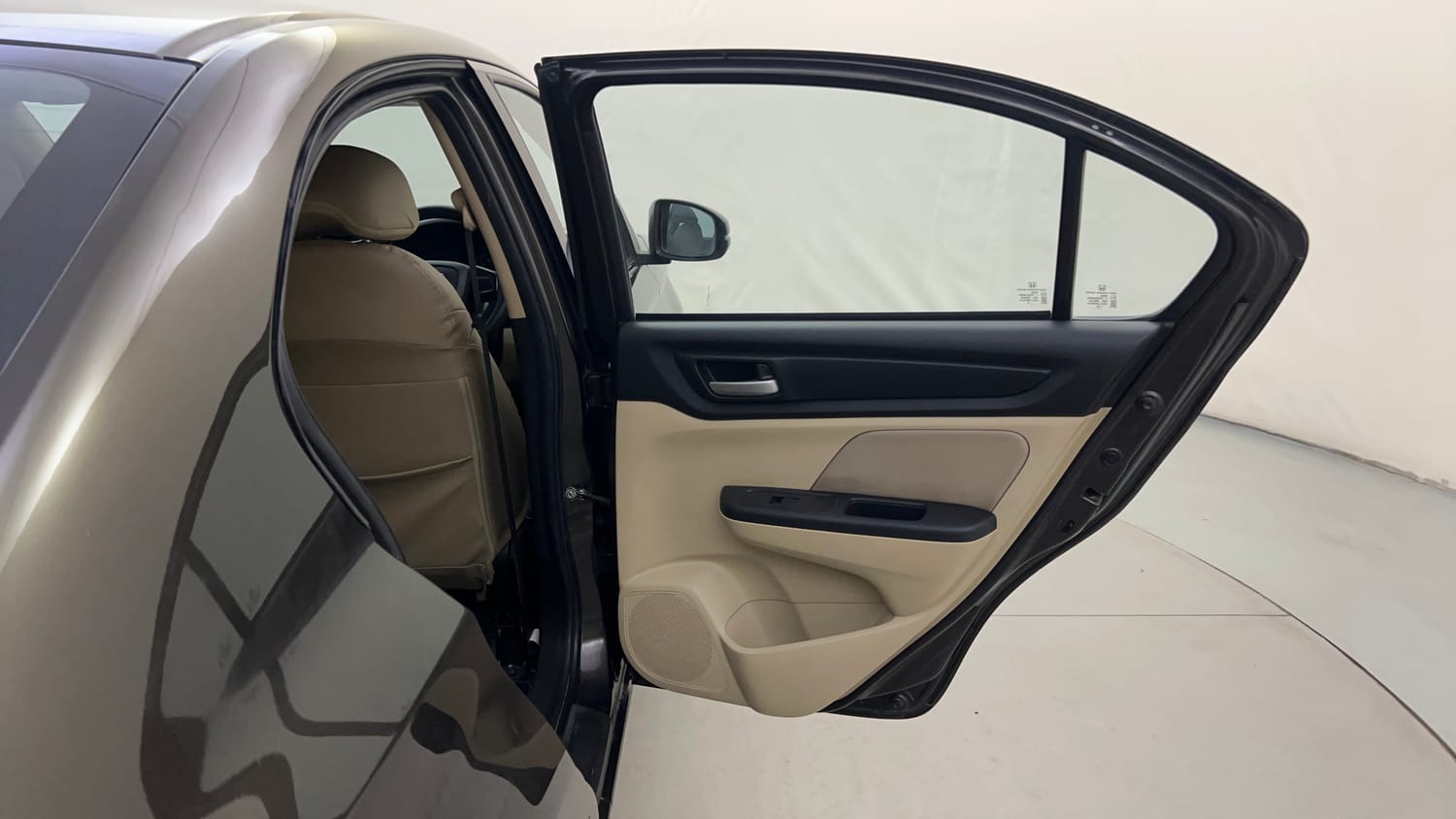 Used 2019 Honda Amaze 1.2 VX CVT Petrol Petrol Automatic interior RIGHT REAR DOOR OPEN VIEW