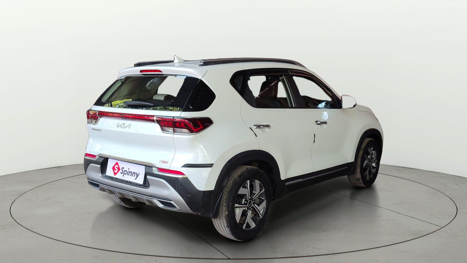 Used 2021 Kia Sonet HTX Plus 1.0 iMT Petrol Manual exterior RIGHT REAR CORNER VIEW