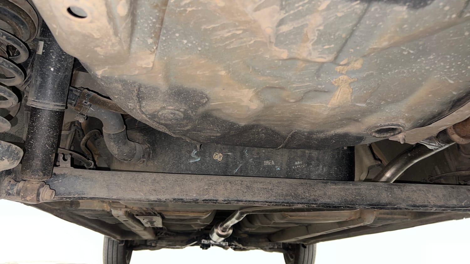 Used 2013 Hyundai i10 Magna 1.2 Kappa2 Petrol Manual extra REAR UNDERBODY VIEW (TAKEN FROM REAR)