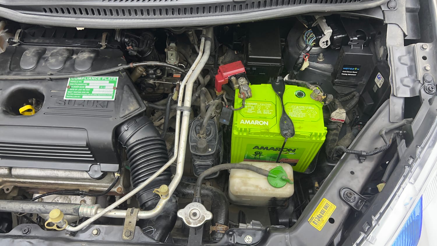 Used 2016 Maruti Suzuki Wagon R 1.0 VXI Petrol + CNG (Outside Fitted) Cng Manual engine ENGINE LEFT SIDE VIEW
