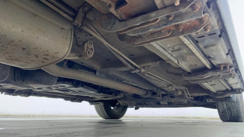 Used 2024 Mahindra XUV700 AX7 Luxury Pack Petrol AT 7 STR Petrol Automatic extra REAR RIGHT UNDERBODY VIEW