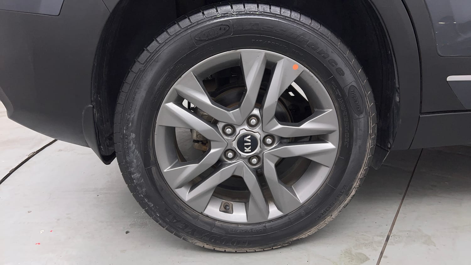 Used 2019 Kia Seltos HTX Plus 1.5 Diesel Diesel Manual tyres RIGHT REAR TYRE RIM VIEW