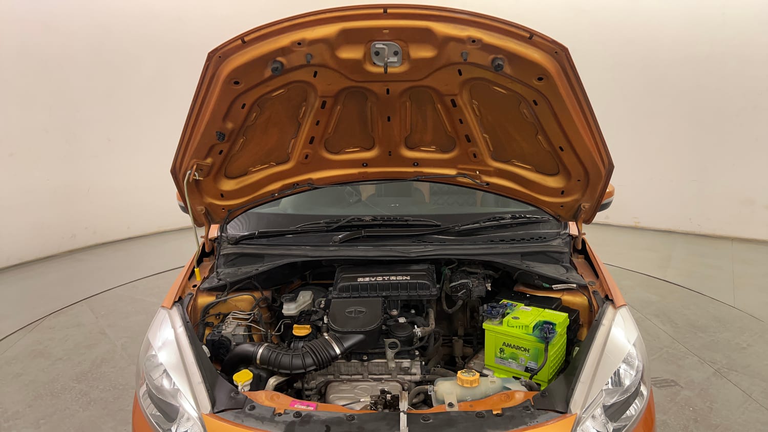 Used 2018 Tata Tiago Revotron XZ Petrol Manual engine ENGINE & BONNET OPEN FRONT VIEW