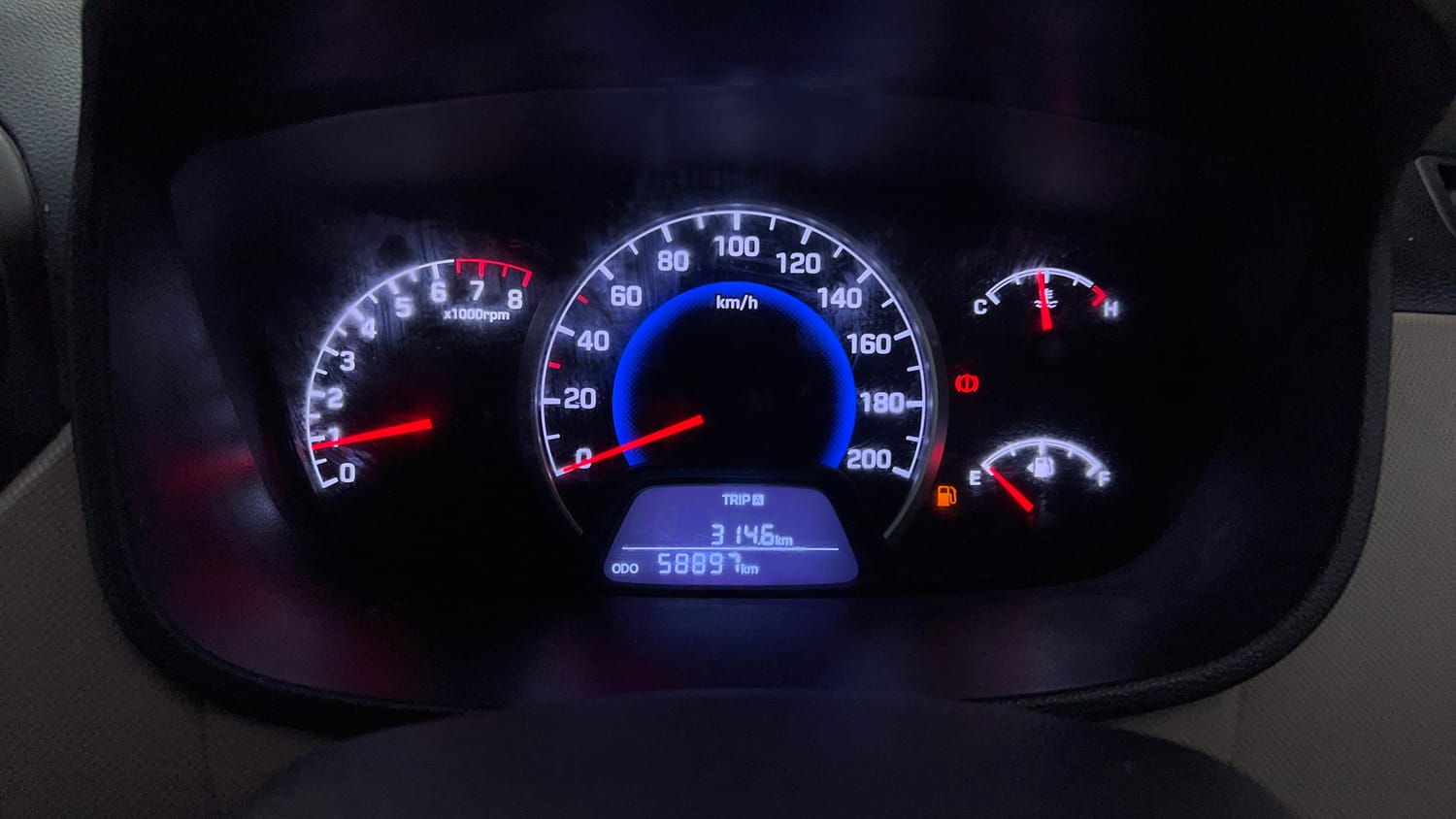 Used 2019 Hyundai Grand i10 Sportz 1.2 Kappa VTVT Petrol Manual interior CLUSTERMETER VIEW