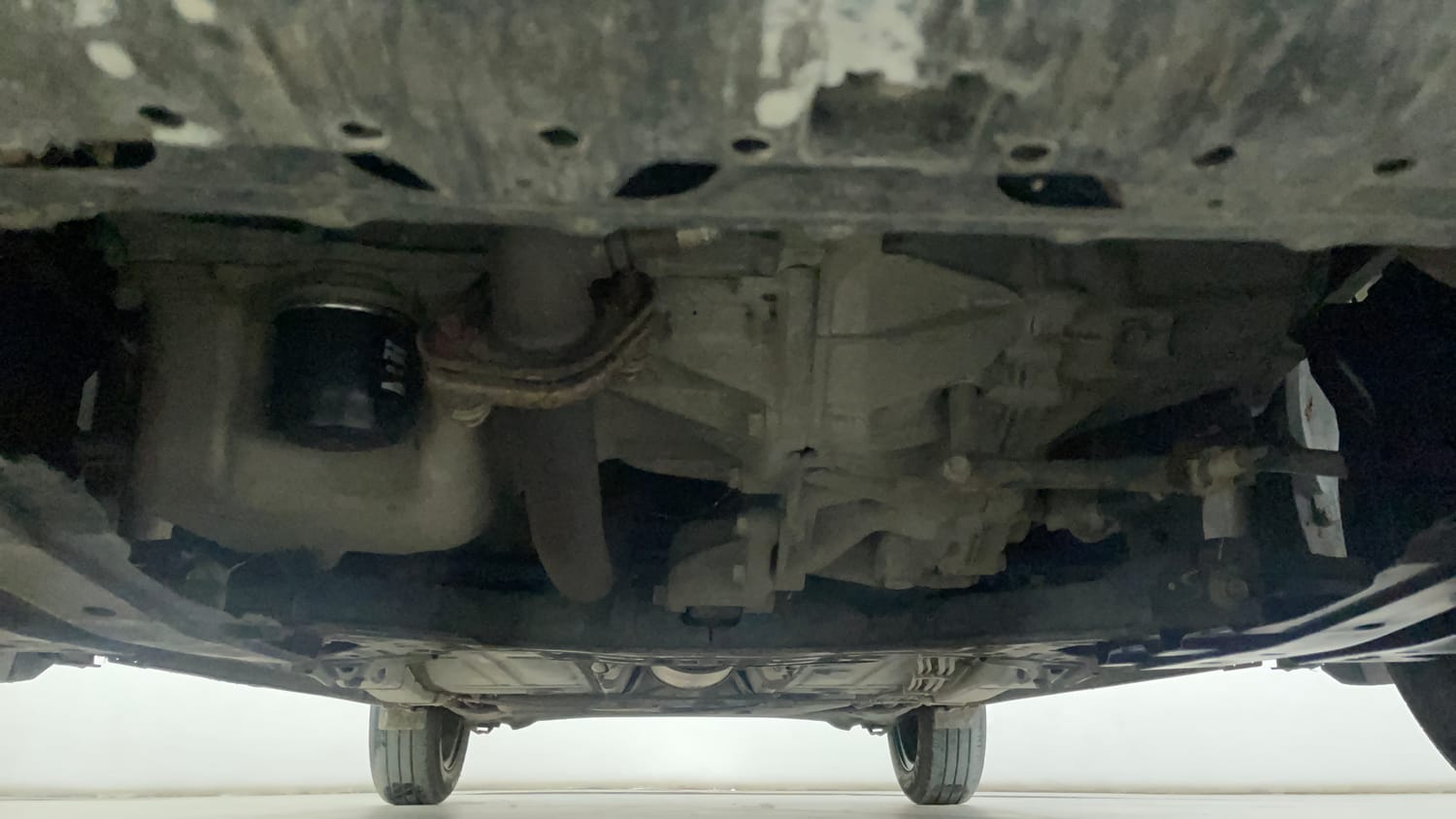 Used 2021 Maruti Suzuki Baleno Delta Petrol Manual extra FRONT LEFT UNDERBODY VIEW