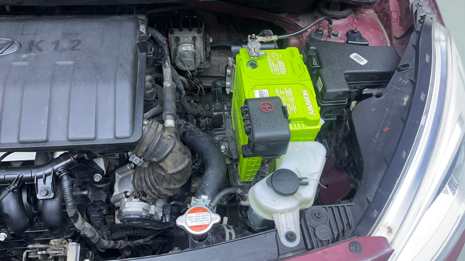 Used 2016 Hyundai Grand i10 Asta 1.2 Kappa VTVT Petrol Manual engine ENGINE LEFT SIDE VIEW
