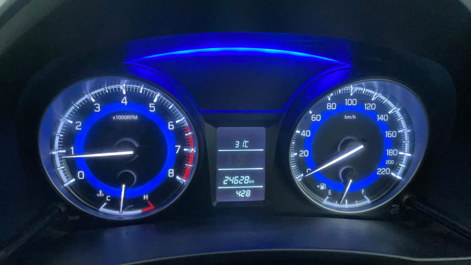 Used 2021 Maruti Suzuki Baleno Delta Petrol Manual interior CLUSTERMETER VIEW